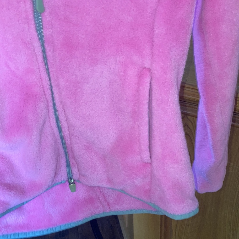 DANSKIN PINK FLUFF JACKET polar fleece jacket used - Picture 8 of 10